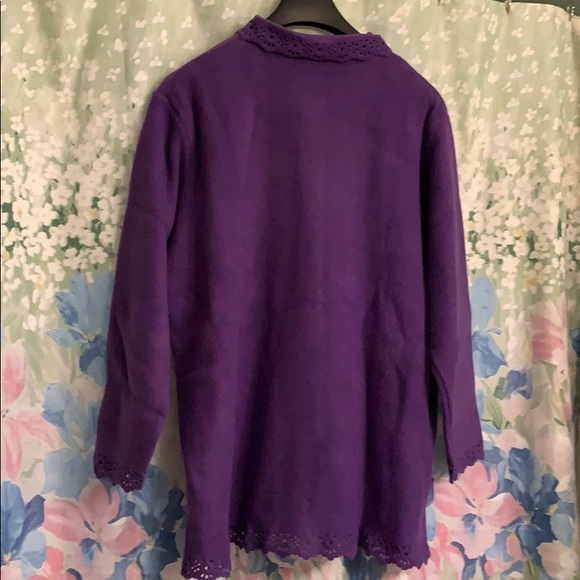 Sport Savvy purple fleece jacket 2X - Picture 2 of 7